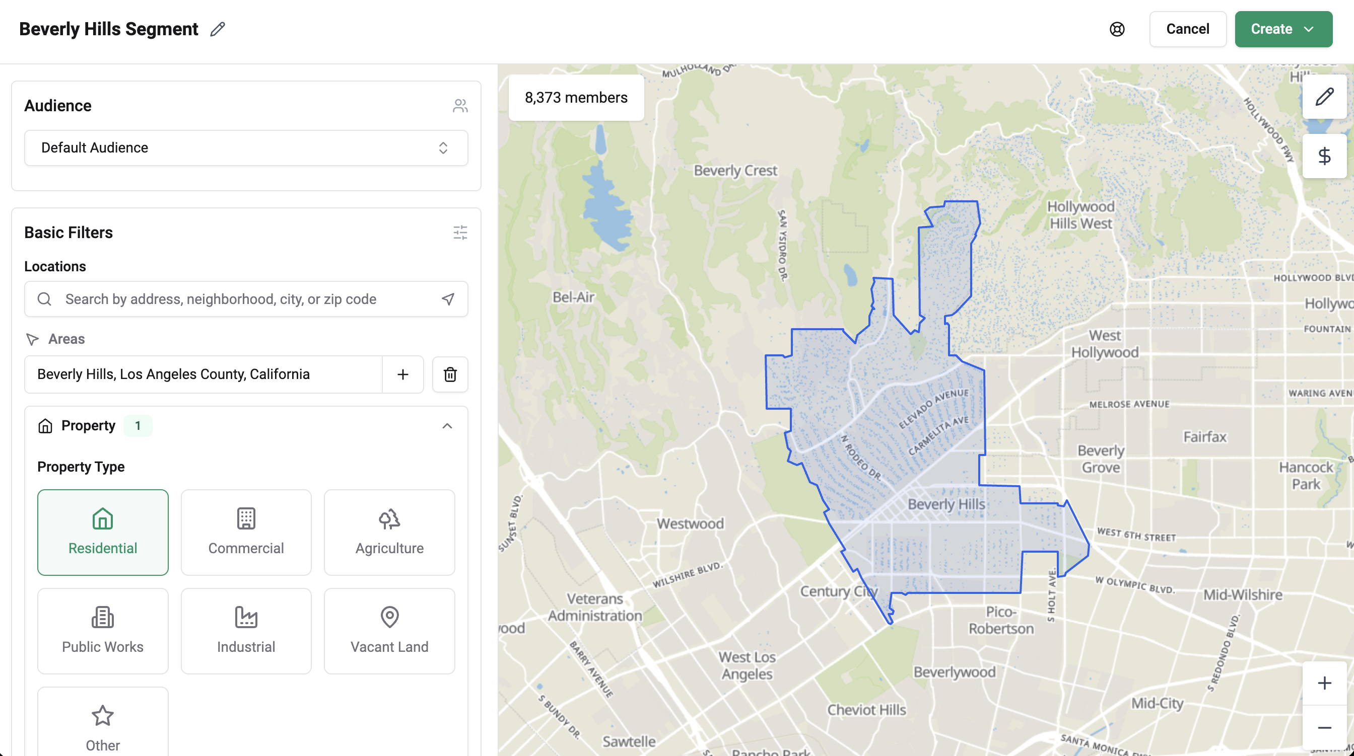 Real estate data analytics dashboard